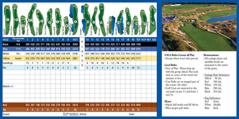 Scorecard Twisted Dune Golf Club Scorecard Twisted Dune Golf Club